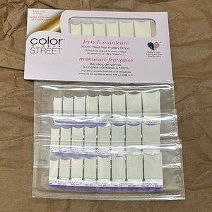 Color Street French Manicure Nail Polish Strips - White